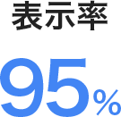 表示率 95%